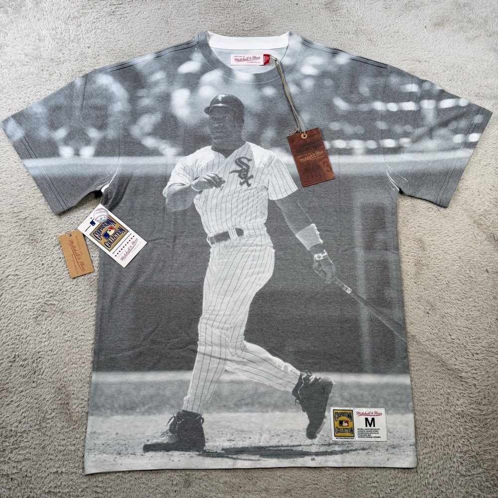 Mitchell & Ness Bo Jackson Chicago White Sox T-Shirt Mens Medium MLB Highlight - Picture 1 of 9